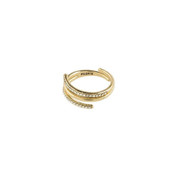 Serenity Gold Plated Crystal Ring