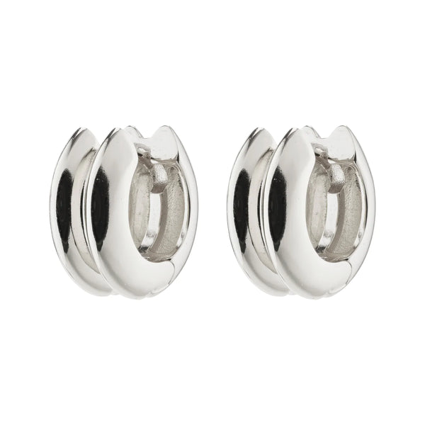 Reflect Silver Plated Hoops