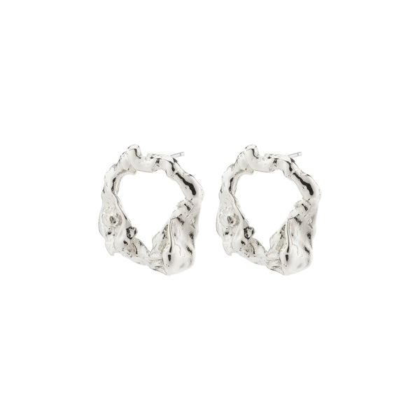 Smile Silver Plated Earrings