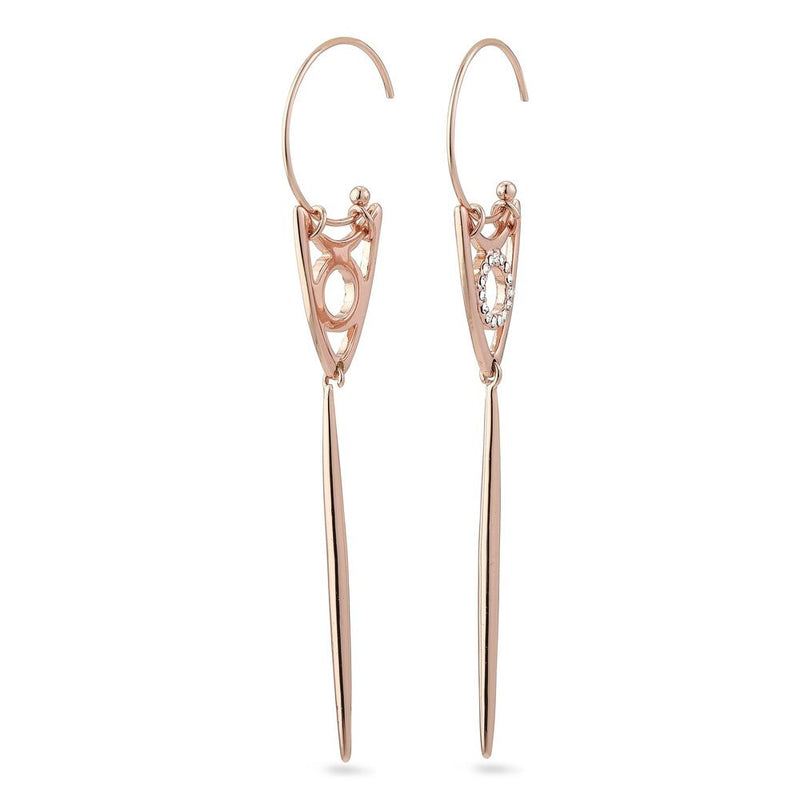 Frigg Rose Gold Plated Crystal Earrings