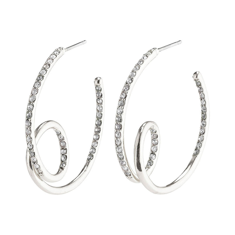 Cherished Silver Plated Hoops