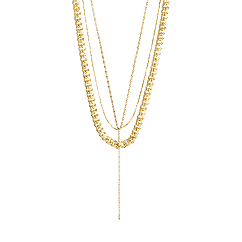 Create Gold Plated 3-in-1 Necklace