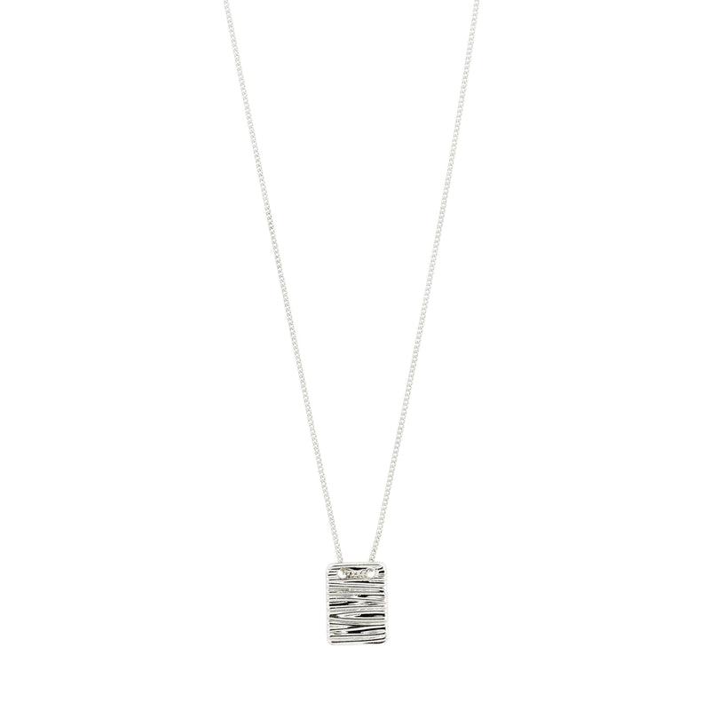 Care Square Silver Plated Necklace