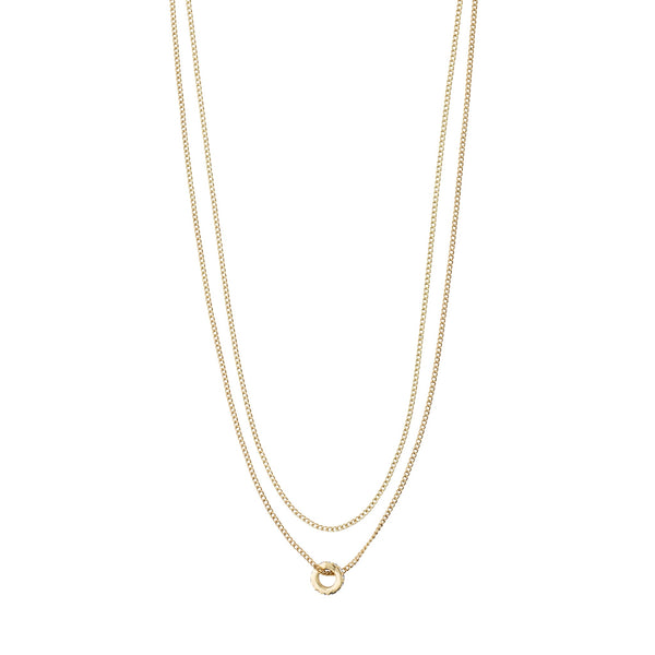 Blossom Gold Plated Crystal Necklace