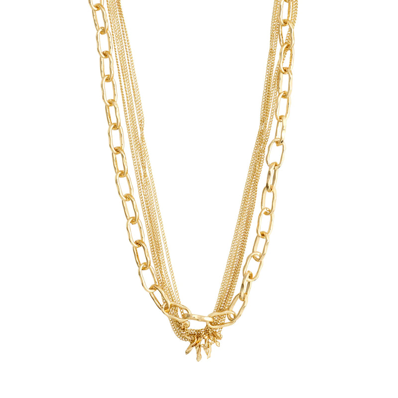 Pause Gold Plated 2-in-1 Chain Necklace