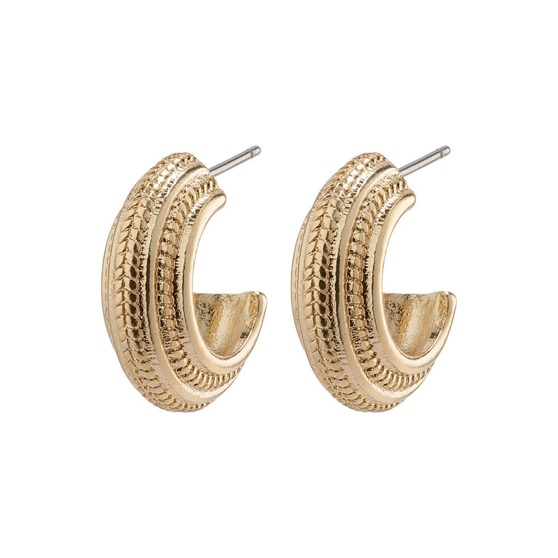 Macie Gold Plated Hoops