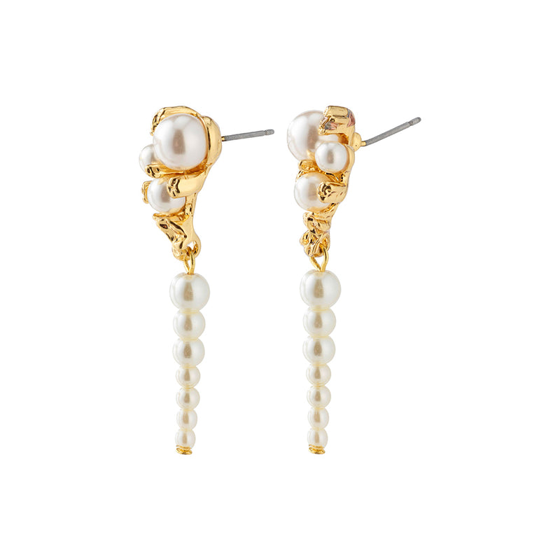 Penny Gold Plated Pearl Studs