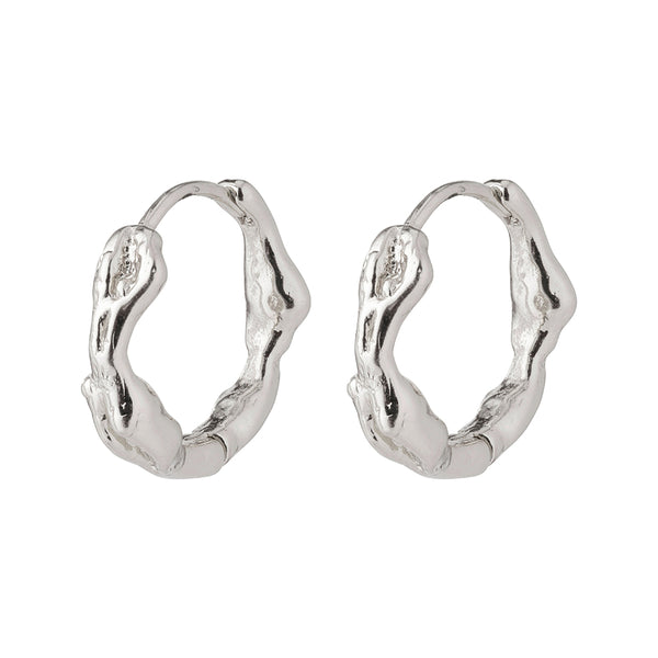 Zion Silver Plated Hoops