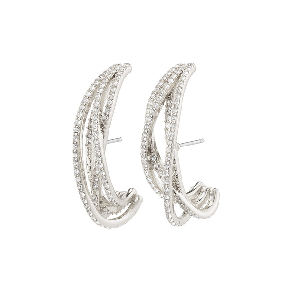 Margot Silver Plated Crystal Earrings