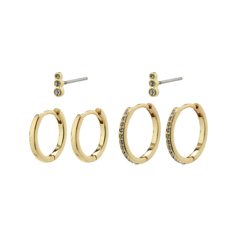 Marine Gold Plated Earring Set