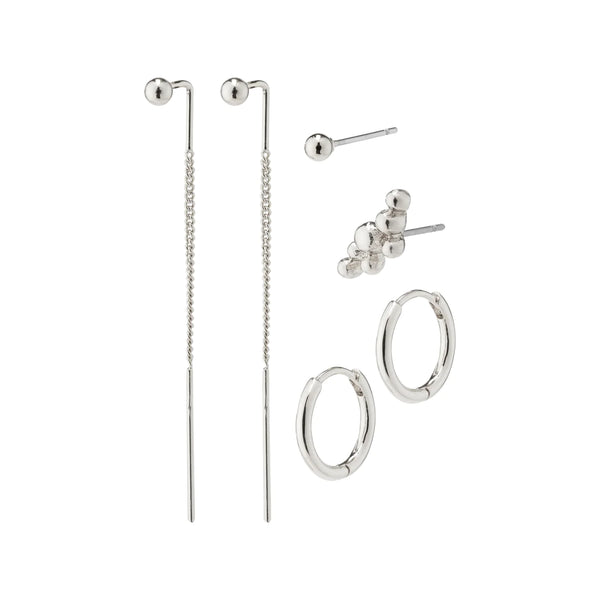 Siv Silver Plated Earring Set