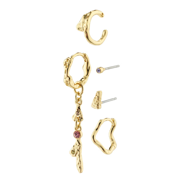 Shy Gold Plated 5-in-1 Earring Set