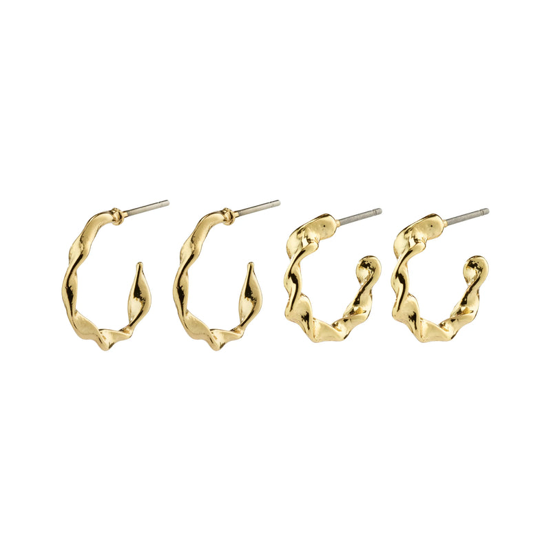 Storm Gold Plated Earring Set