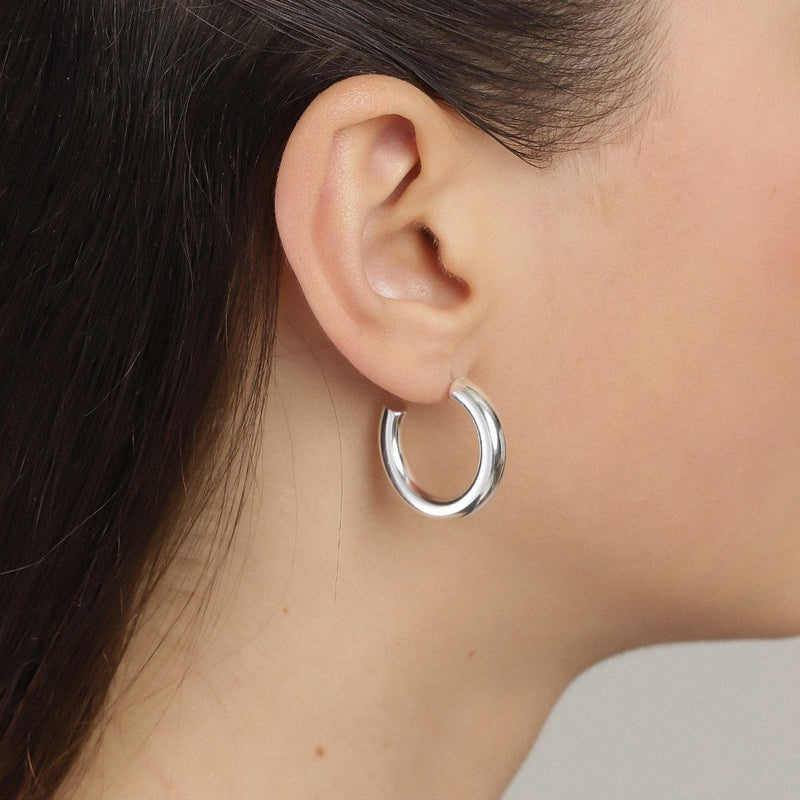 Maddie Small Silver Plated Hoops