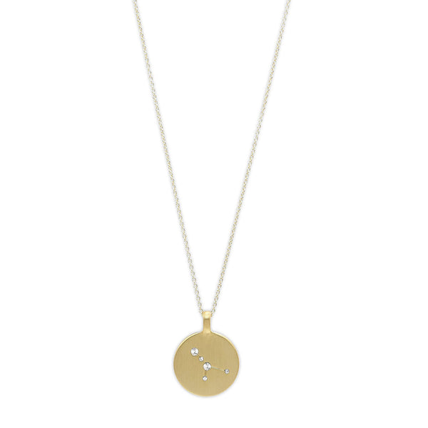 Cancer Star Sign Gold Plated Necklace