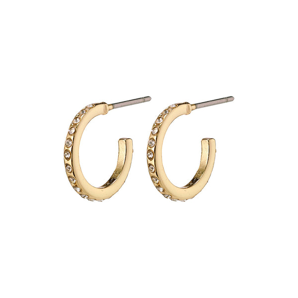 Roberta Small Gold Plated Hoops