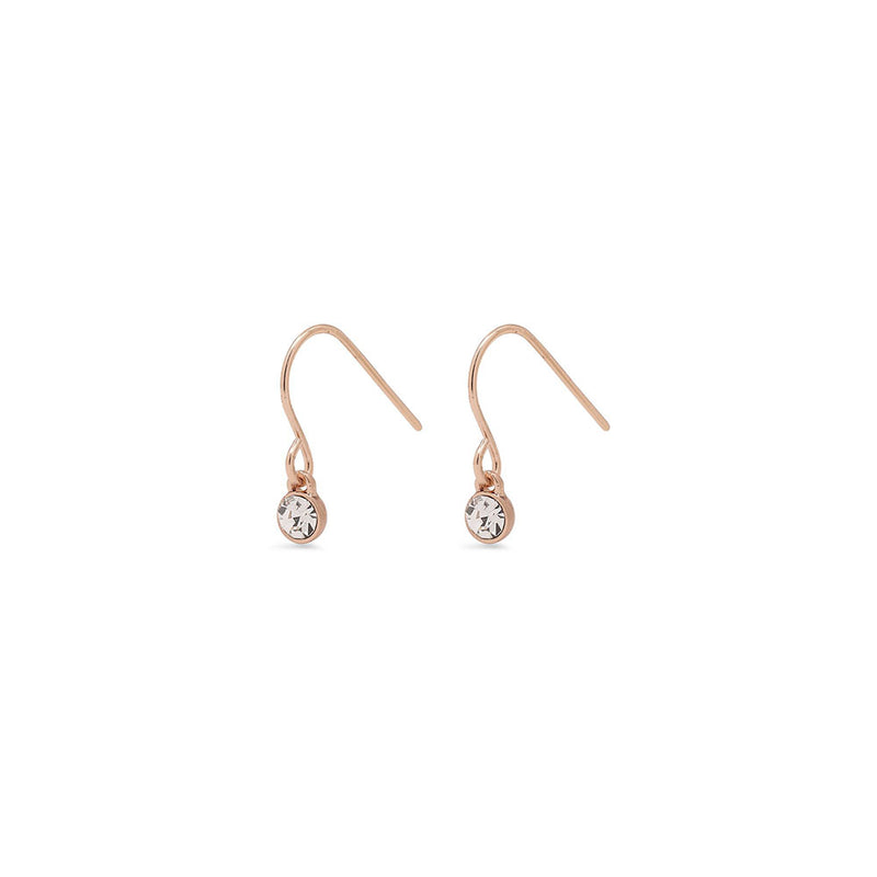 Lucia Rose Gold Plated Crystal Earrings