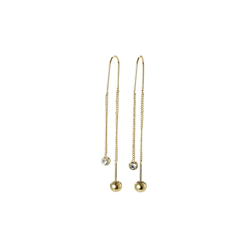 Meg Gold Plated Crystal Earrings