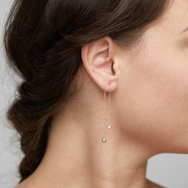 Meg Gold Plated Crystal Earrings