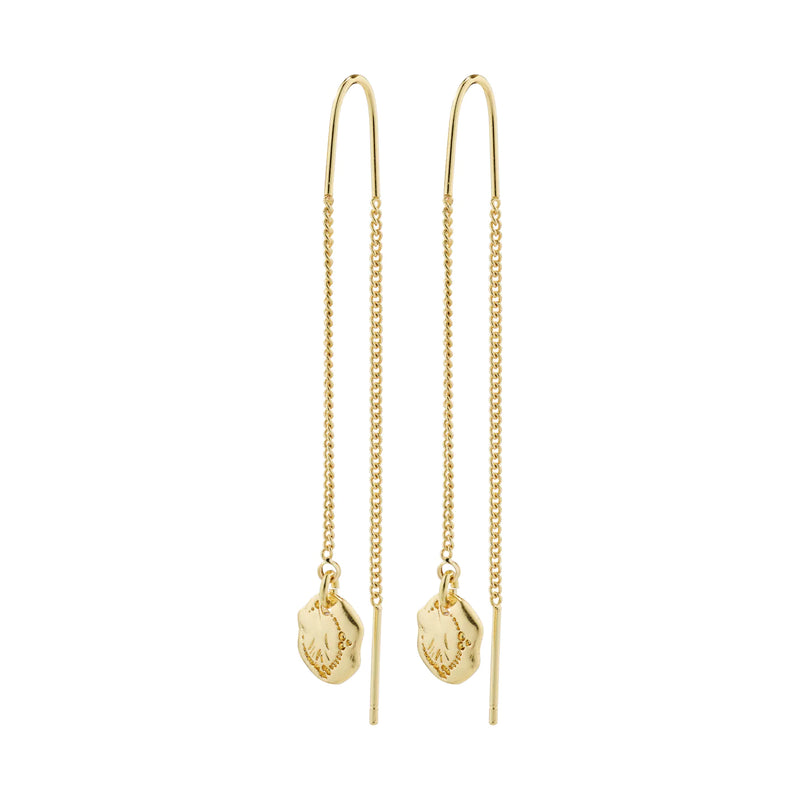 Jola Gold Plated Pull Through Earrings