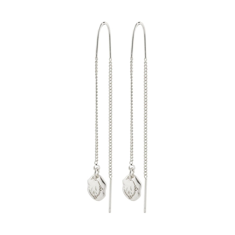 Jola Silver Plated Pull Through Earrings