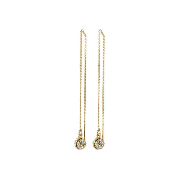 Heather Gold Plated Crystal Drop Earrings