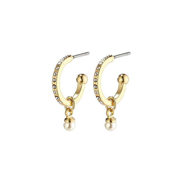 Lacey Gold Plated Crystal Earrings