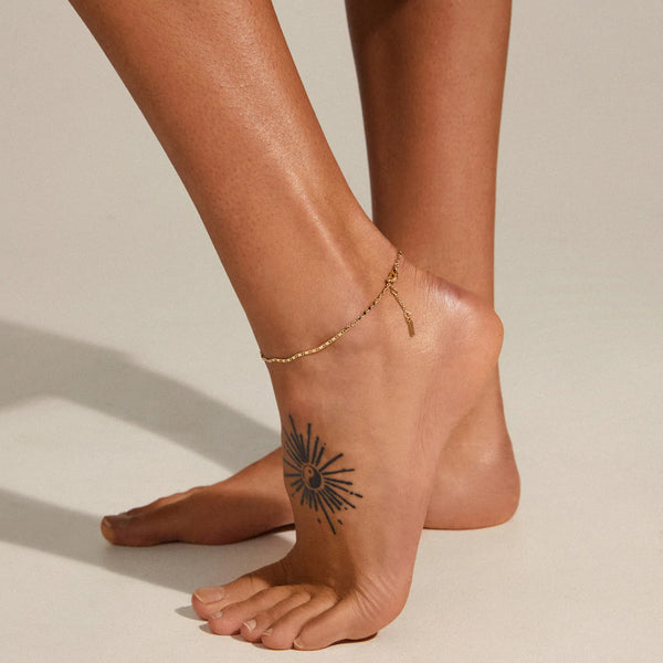 Parisa Gold Plated Ankle Chain