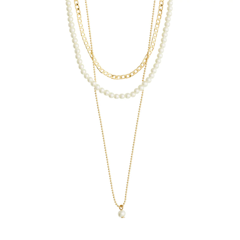 Baker Gold Plated 3-in-1 Necklace Set