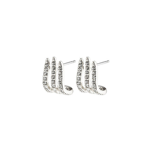 Kaylee Silver Plated Crystal Earrings