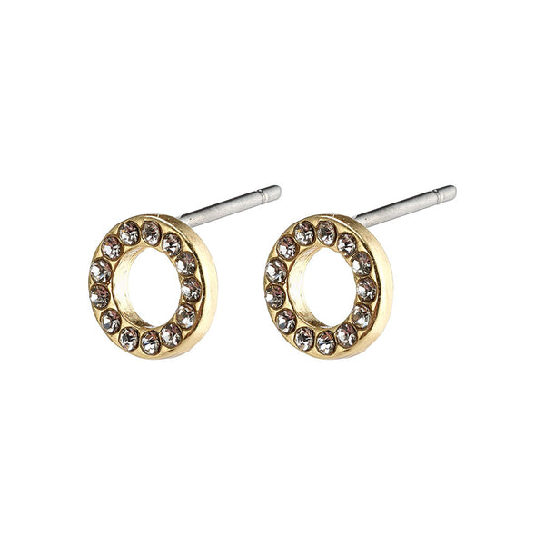 Tessa Gold Plated Crystal Studs