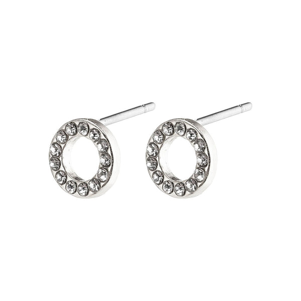 Tessa Silver Plated Crystal Studs