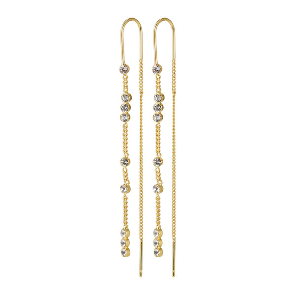 Kamari Gold Plated Crystal Earrings