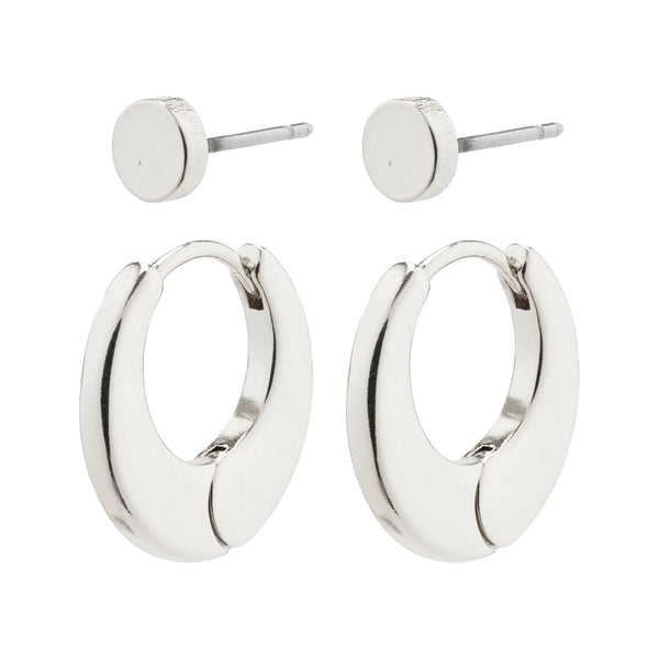 Eilish Silver Plated Earring Set