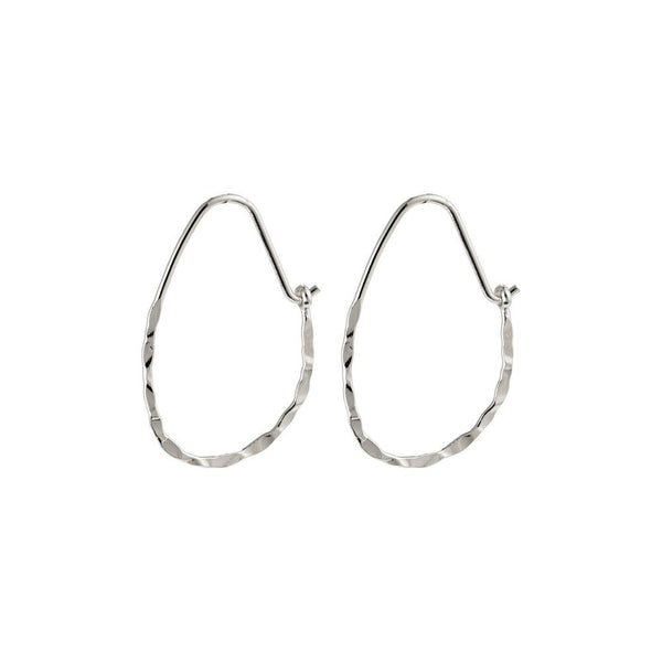 Olena Silver Plated Hoops