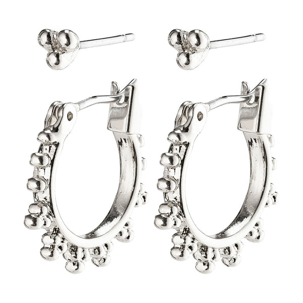 Kate Silver Plated Earring Set