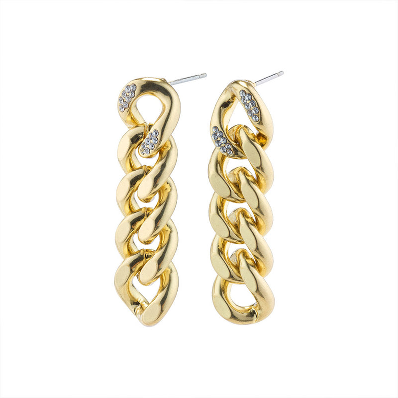 Cecilia Gold Plated Crystal Earrings