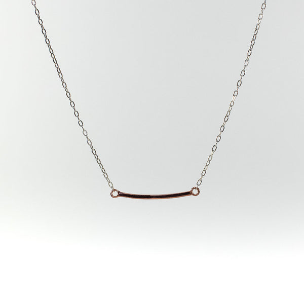 Rose Gold Vermeil Mini Curve Necklace