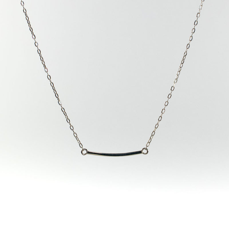 Silver Mini Curve Necklace