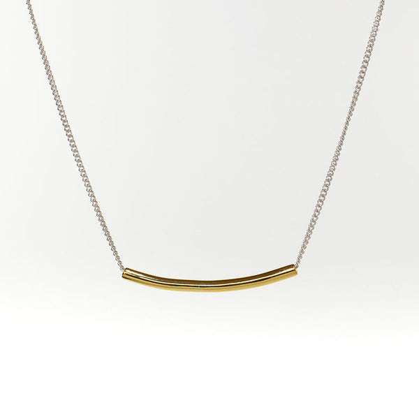 Gold Vermeil Curved Kebaikan Necklace