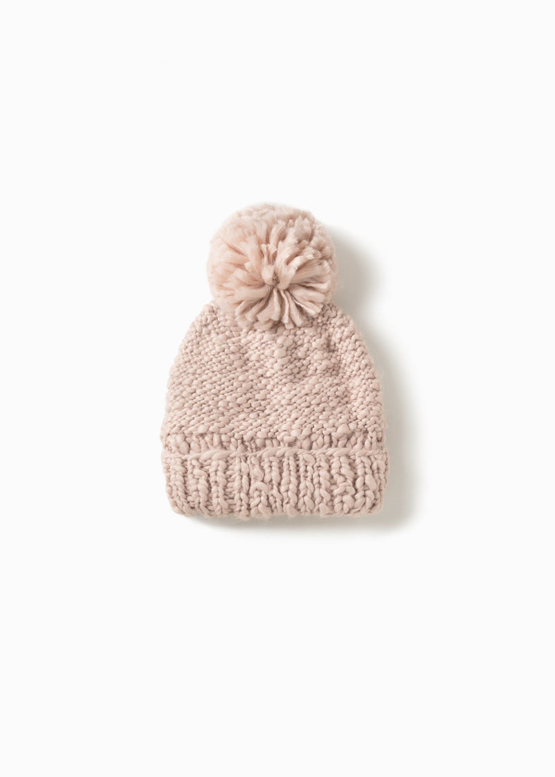 Basic Mango Yarn Pompom Hat