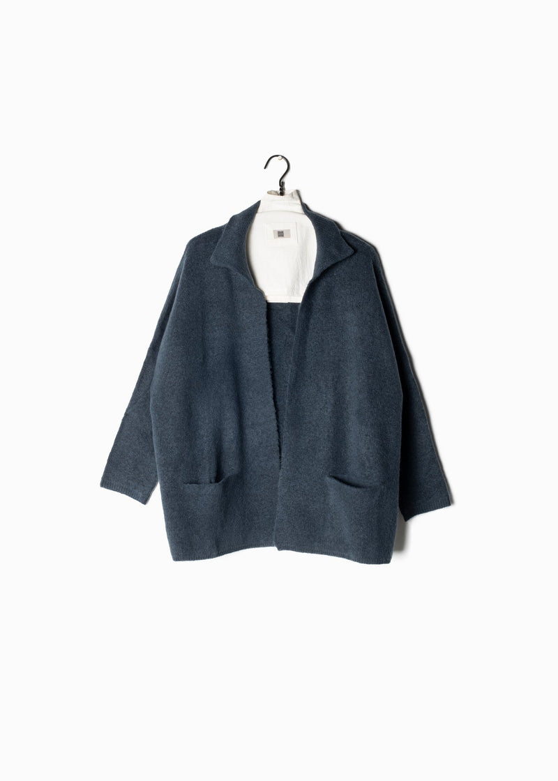 High Neck Basic Cardigan