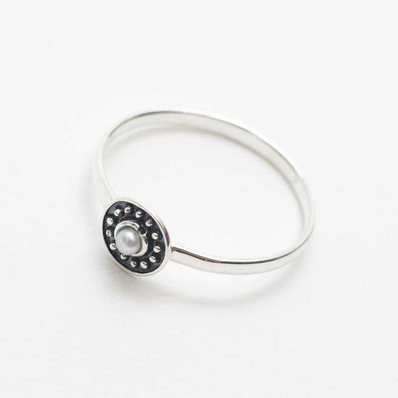 Small Pearl Dotted Ring