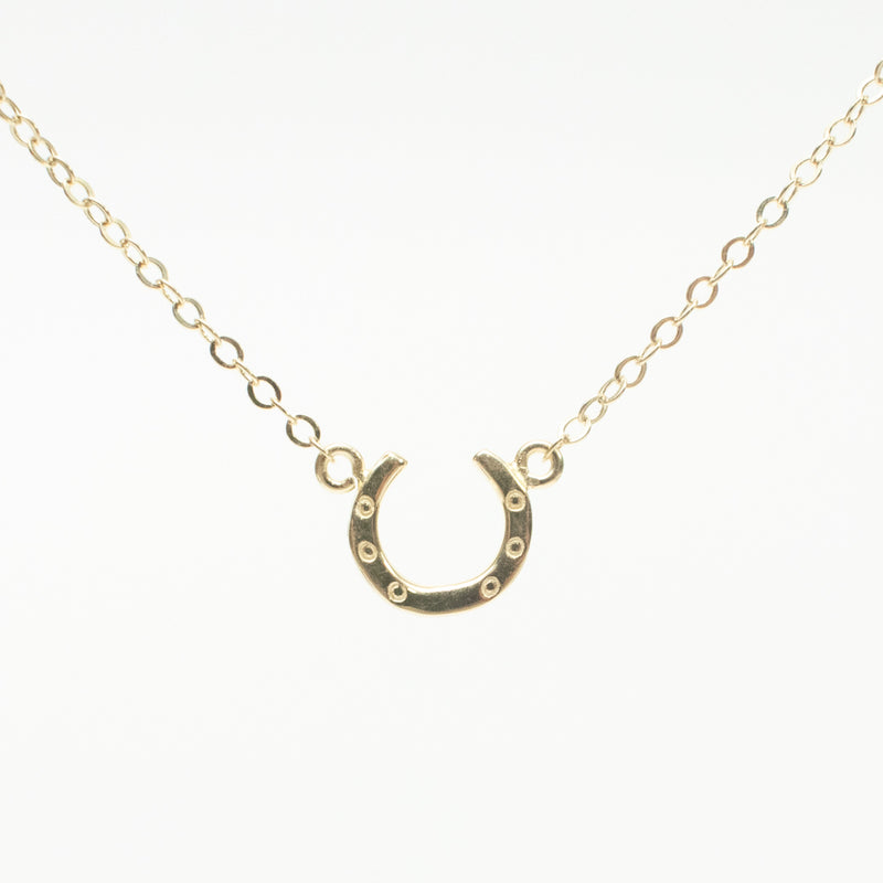Gold Vermeil Mini Horseshoe Necklace