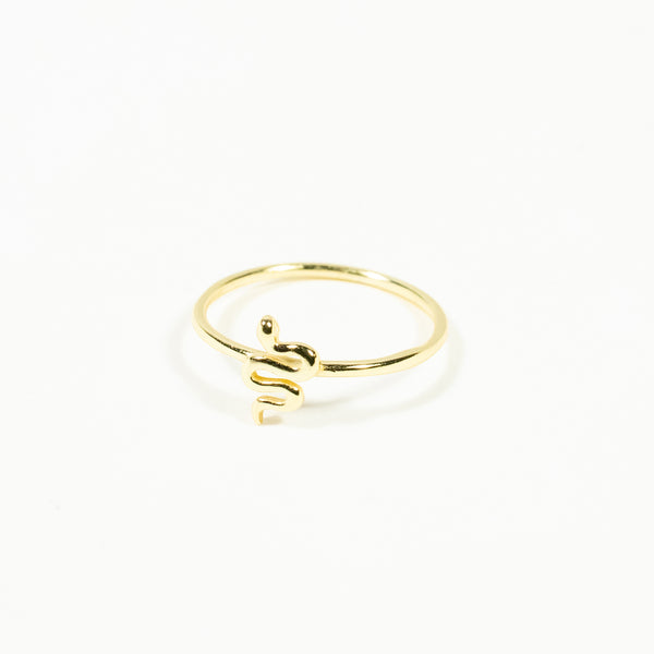 Gold Plated Serpent Ring
