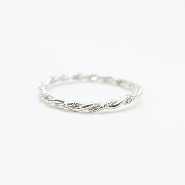 Silver Double Twisted Ring