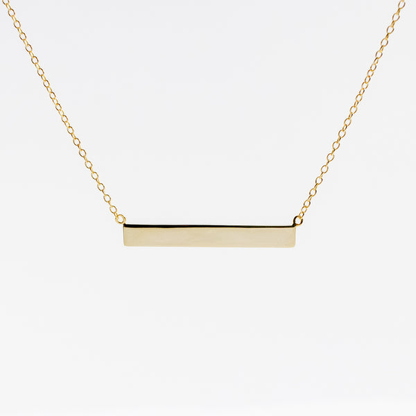 Gold Plated Bar Necklace