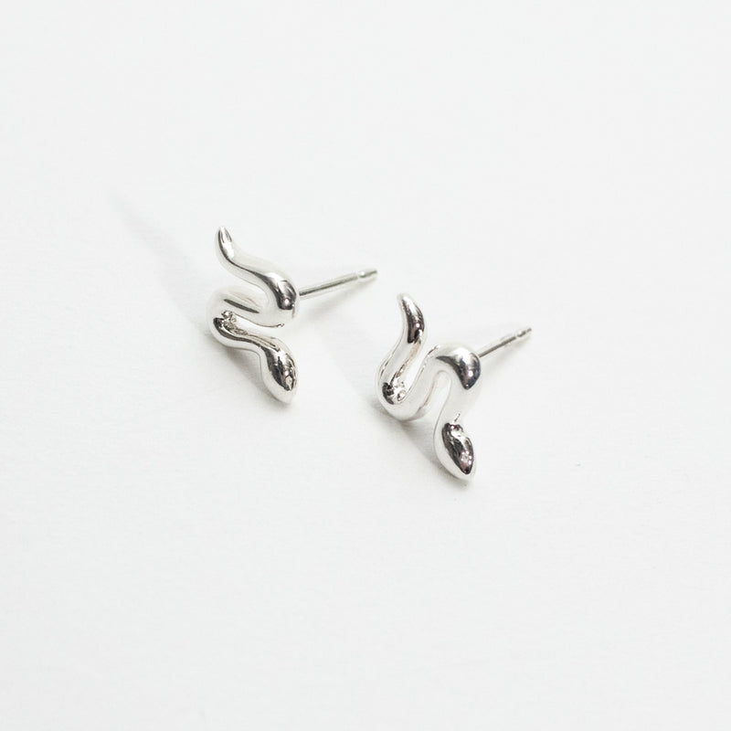 Silver Year of the Snake Studs