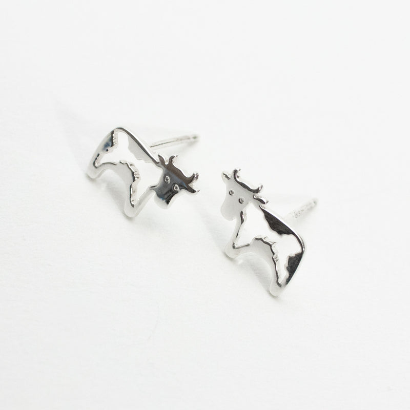Silver Year of the Ox Studs