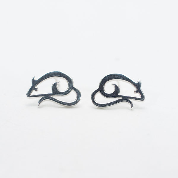 Silver Year of the Rat Studs